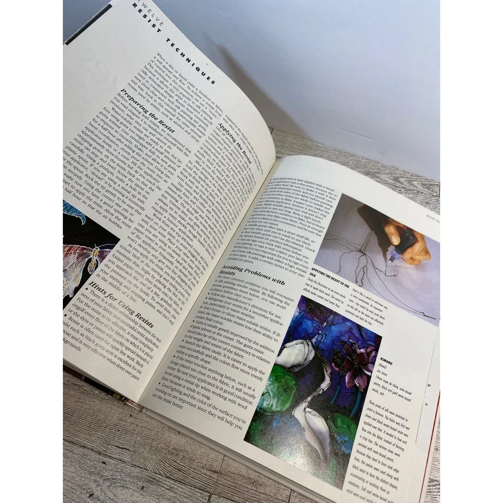 Complete Book of Silk Painting Diane Tuckman Jan Janas 1992 Hardcover Textile‎